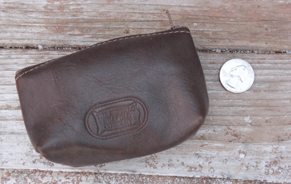 Buffalo Leather MAGNUM Sized Coin / Carry All Leather Pouch