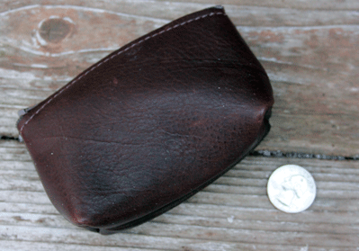 Buffalo Leather MAGNUM Sized Coin / Carry All Leather Pouch, Adams ...