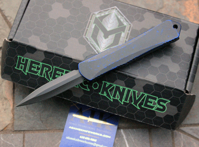 HERETIC MANTICORE S Mid Sized Front Opener in Breakthrough Blue