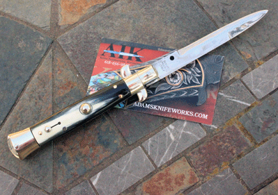 Vintage Mauro Mario 8"/20cm Italian Picklock w/ Horn & Bayonet