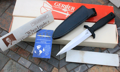 Gerber Early 70's-80's Orange Box Mark I Survival Knife