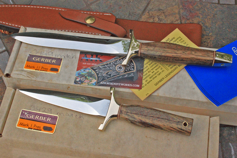 Early Gerber Mark I & II Presentation Daggers w/ Matching #'s