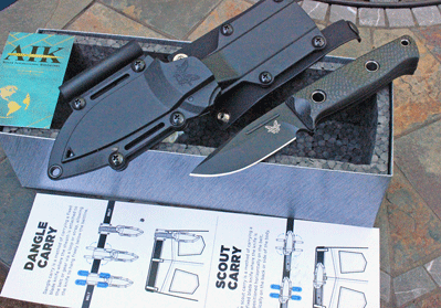 Benchmade Heavy Duty Mini BUSHCRAFTER 165BK w/ CRU-WEAR