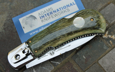 Custom Russian MEDTEH/AIK Lever Auto w/ Giraffe Bone & File Work