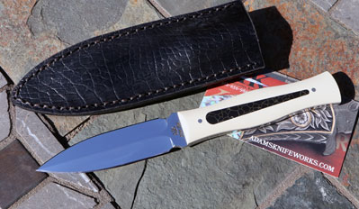 AIK INTERCEPTOR II Dagger w/ Ivory Micarta & Black Turquoise