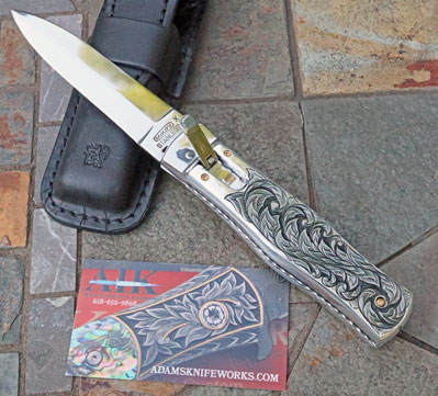 HAND ENGRAVED & HAND FILE WORKED Custom AIK Mikov Lever Auto
