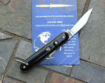 EDGEMASTER My-T-Mites Mini Switchblade w/ Black Handles