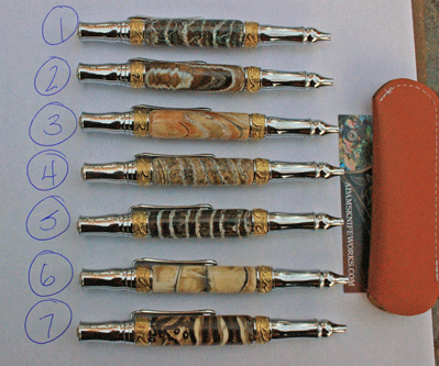 CUSTOM AIK Executive Ink Pen with Ancient Mammoth Molar Handles