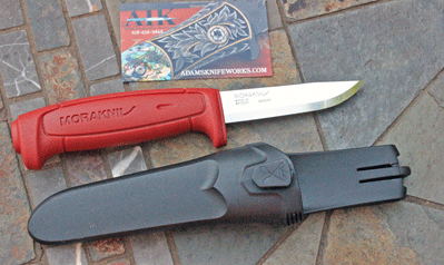 Red MORA Sweden Basic 511 Multi-Purpose Survival Knife