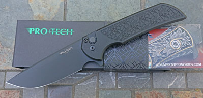 Pro-Tech Black Tactical NEXUS Textured MORDAX Flipper w/MAGNACUT