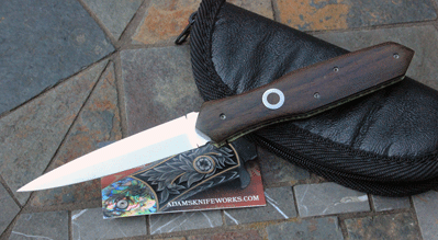 Nate Clark Double Action Coffin Dagger w/ Cocobolo Wood