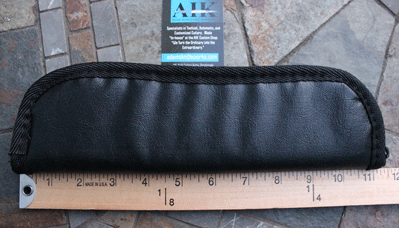 AIK's Quality OVERSIZED Zippered Storage Pouch in Faux Leather