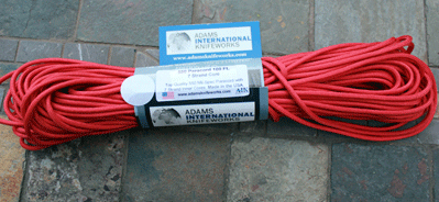 AIK 550 Mil Spec 100ft /50ft /25ft Bundle Solid Red Paracord