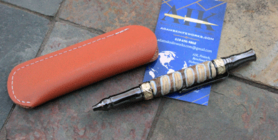 CUSTOM Executive Ink Pen with Ancient Mammoth Molar Handles