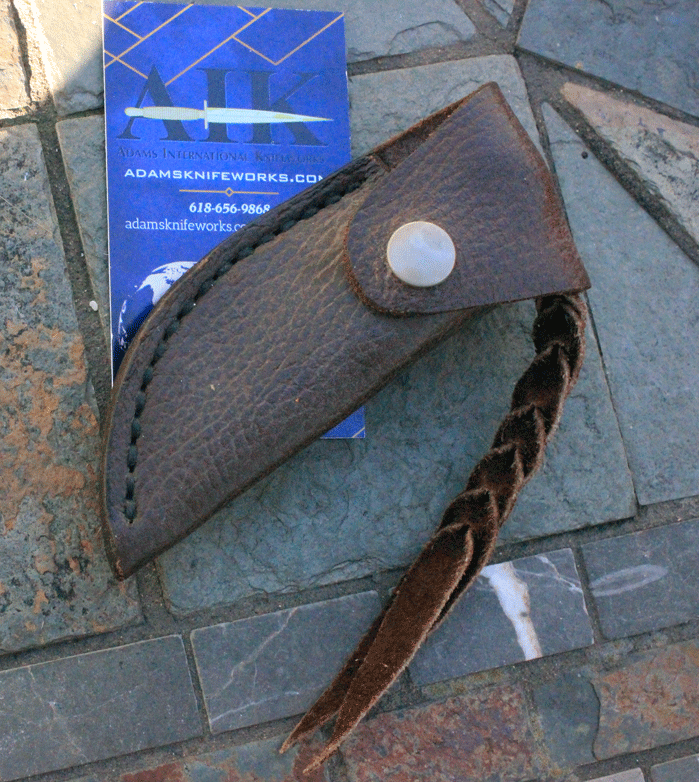 Peterson Handmade Mini Skinner Neck Knife w/ Ivory Micarta, Adams