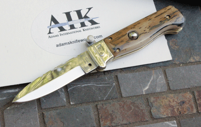 Campolin / AIK CUSTOM Piccolo Switchblade w/Mammoth Ivory & More