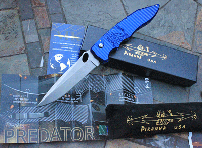 AIK Exclusive Piranha PREDATOR w/Special Blue & Stonewash