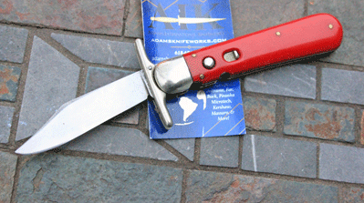 Vintage Craftsman Schrade Walden Swing Guard w/Red Celluloid