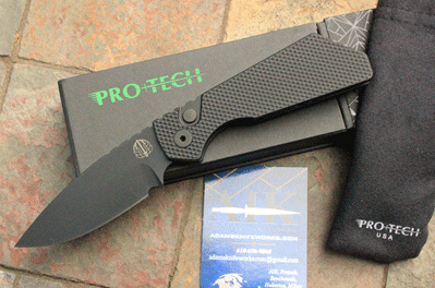 Pro-Tech Strider Black Tactical Textured MINI PT Auto w/MAGNACUT