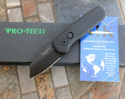 Protech RUNT 5 Black Tac Auto 5403 w/ Reverse Tanto MAGNACUT