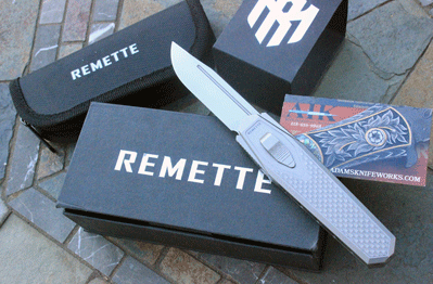 Remette RT-SWORDFISH Titanium Gravity Knife w/ M390 Stainless