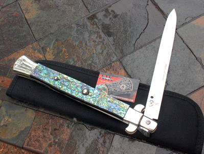 2023 Limited RENZO PASCOTTO Italian JUMBO Switchblade w/ Abalone