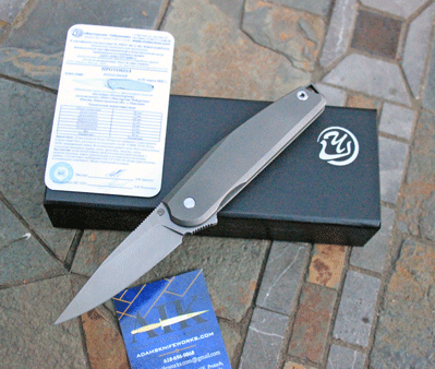 ALEXANDER CHEBURKOV Custom Titanium Frame Lock Flipper (Russia)