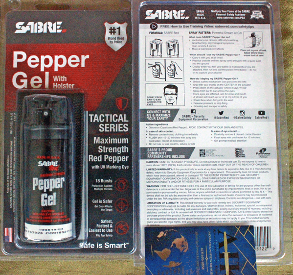 Tactical Sabre Red Pepper Gel
