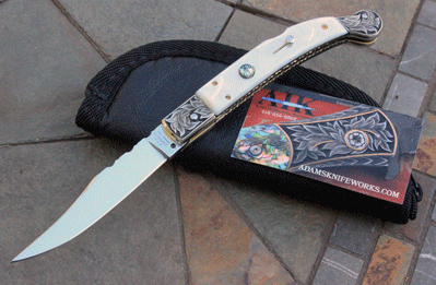 Hand Engraved & File Worked AIK/Campolin SAHARA w/ Pearl & More!