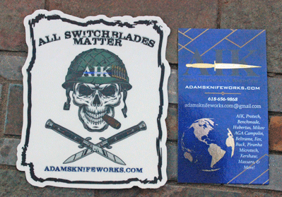 Exclusive "Meet Lt Dan" "All Switchblades Matter" AIK Sticker