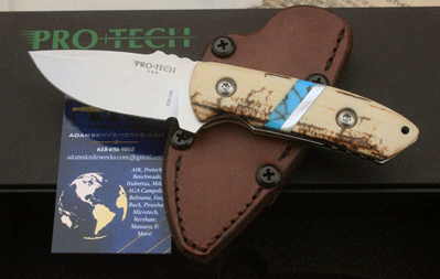 CUSTOM AIK/Protech SBR Fixed Blade Rockeye w/Mammoth & More!
