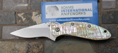 Kershaw/AIK CUSTOM SCALLION Assist w/Mosaic Awabi Shell Overlay