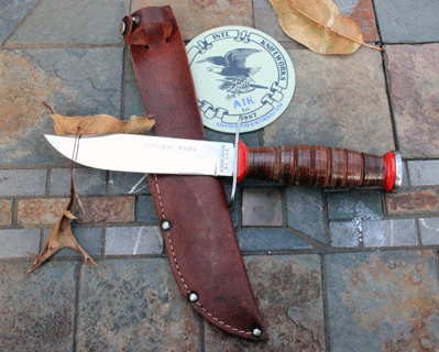 Vintage 60's era Schrade Walden Fixed Blade Survival Knife NY