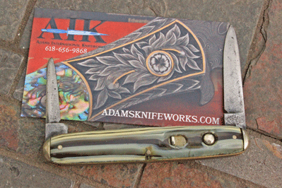 Rare Antique Shapleigh Hardware Double Button Switchblade