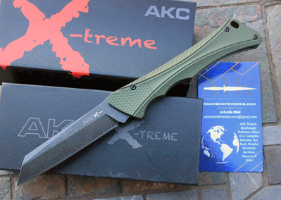 AKC XTREME OD Green SMARTY Bolster Release Auto w/ Blackwash D2