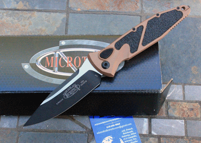 Microtech Special Tan Socom Elite Auto 160A-1 w/2-Tone S/E