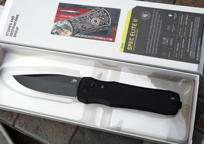New Design USA MADE SOG SPEC ELITE II Auto w/ AUS-10 Bowie Blade