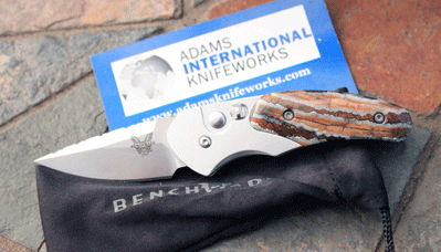 CUSTOM Benchmade/AIK IMPEL Auto w/Rare MAMMOTH MOLAR & File Work