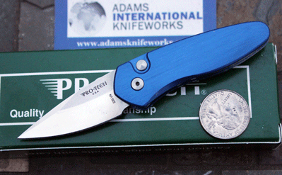ProTech 2905-BLUE SPRINT Mini Auto w/ S35VN Stonewash Blade