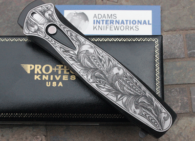 ULTIMATE Custom Protech/AIK HAND ENGRAVED Stainless Dark Angel