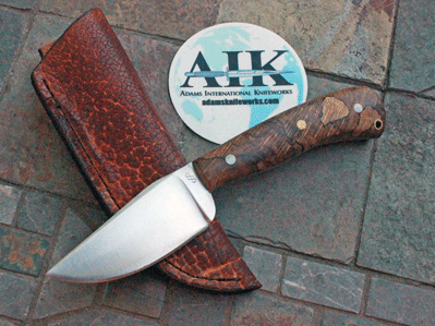 Sam Stoner Amish Handmade Skinner w/ Spalted Oak