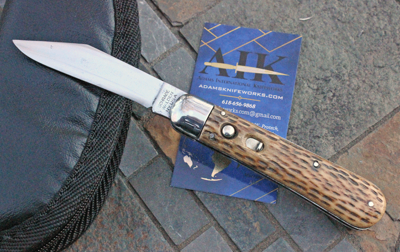 Vintage Schrade Walden "Paratrooper" Switchblade, Adams International