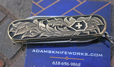 Custom Victorinox/AIK HAND ENGRAVED Solid Brass Swiss Classic