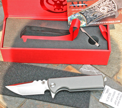 CHAVES KNIVES T.A.K. Titanium Frame Flipper w/ M390