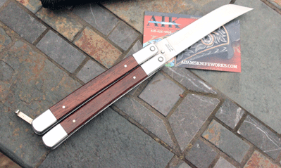 Taylor Unique Tanto Balisong w/ Stainless & Rosewood