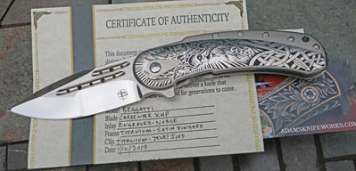 Todd Begg Handmade BEGGATTI Titanium w/ Mirror XHP &  Engraving