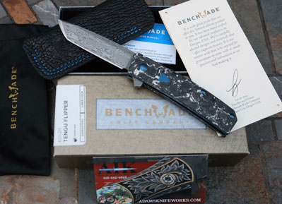 GOLD CLASS Benchmade Model 601-211 TENGU Flipper w/Damasteel