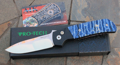 CUSTOM AIK/Protech TERZUOLA w/ Mammoth Molar & Mirror Blade