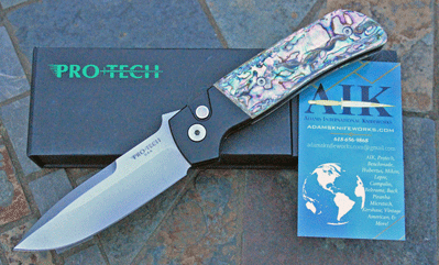 CUSTOM AIK /Protech TERZUOLA ATCF Auto w/ Mosaic Abalone & More!