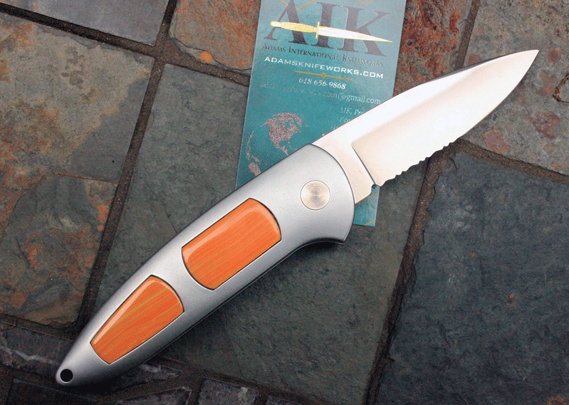 CUSTOM Boker Top Lock w/ Spiny Oyster Inlays, File Work, & More!, AIK ...
